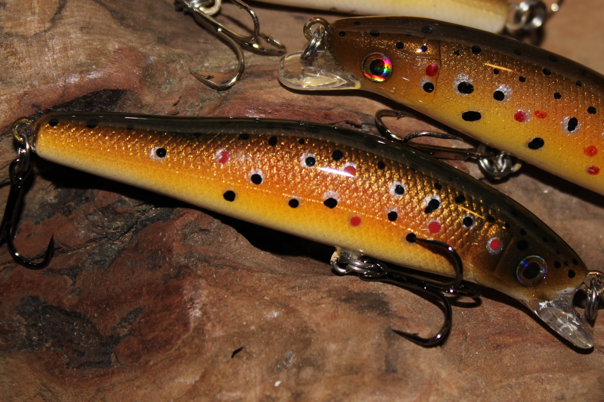 BROWN TROUT Custom Painted Lure